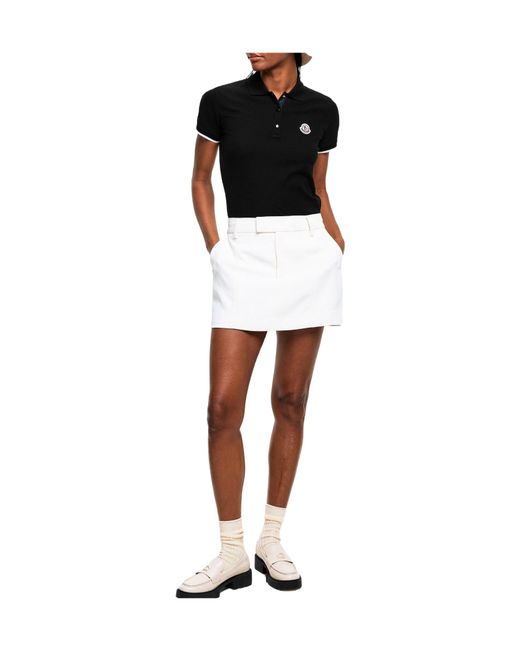 Moncler Black Short-Sleeved Polo Shirt