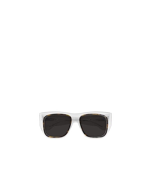 Alaïa White Alaïa Geometric Acetate Sunglasses
