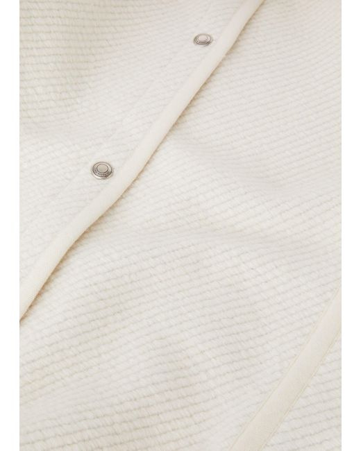 Loro Piana White Single-Breasted Coat