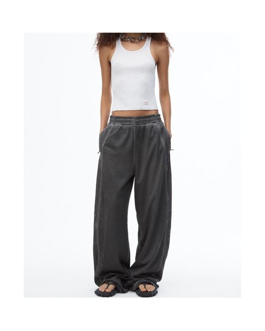 Alexander Wang Gray Mesh Sweatpants for men