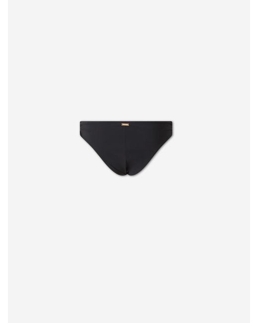 Cult Gaia Black Maeva Bikini Swim Trunks