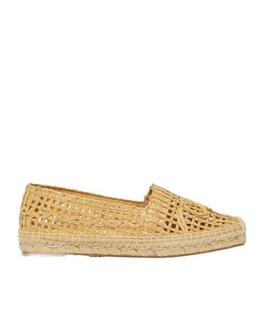 Weekend by Maxmara Brown Raffia-Effect Espadrilles