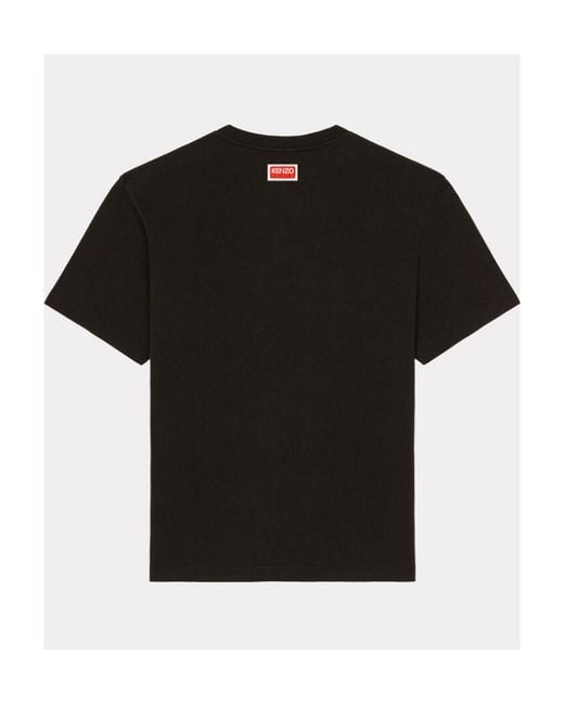 KENZO Black 'Varsity Jungle' Tiger Oversize T-Shirt for men