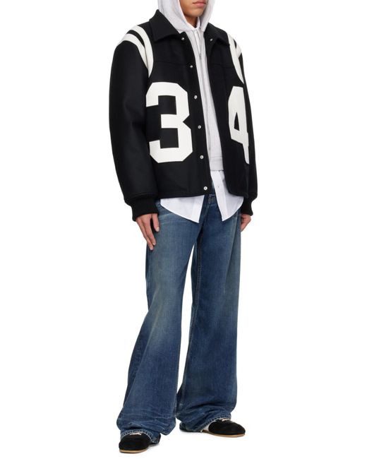Ambush Blue Baseball Jacket for men