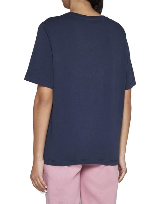 Maison Kitsuné Blue Aison Kitsuné Speedy Fox Patch Crewneck T-Shirt