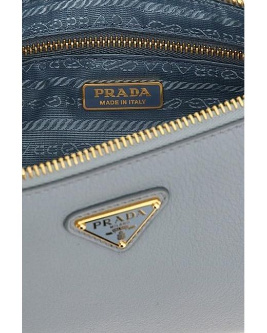 Prada White Leather Pouch