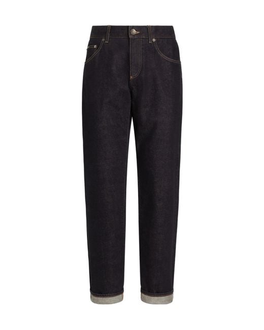 Dolce & Gabbana Blue Denim Trousers for men
