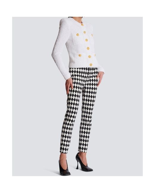 Balmain White Tweed Jackets