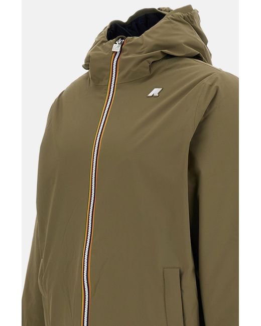 K-Way Green Jacob St Warm Reversible Jacket for men
