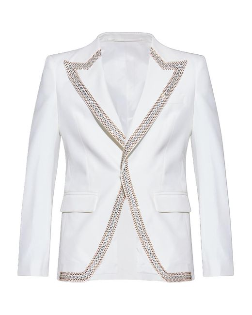 DSquared² White 70S Glam Blazer for men