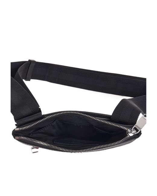 Boss Black Logo-Lettering Messenger Bag for men