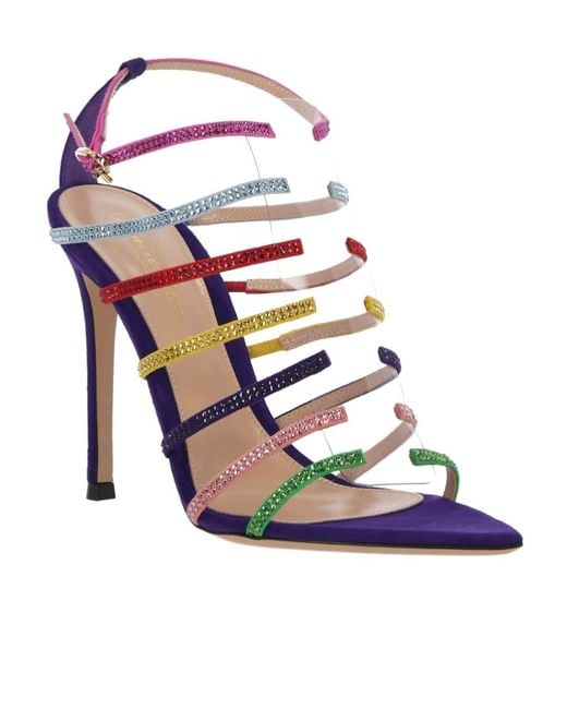 Gianvito Rossi Blue Sandals