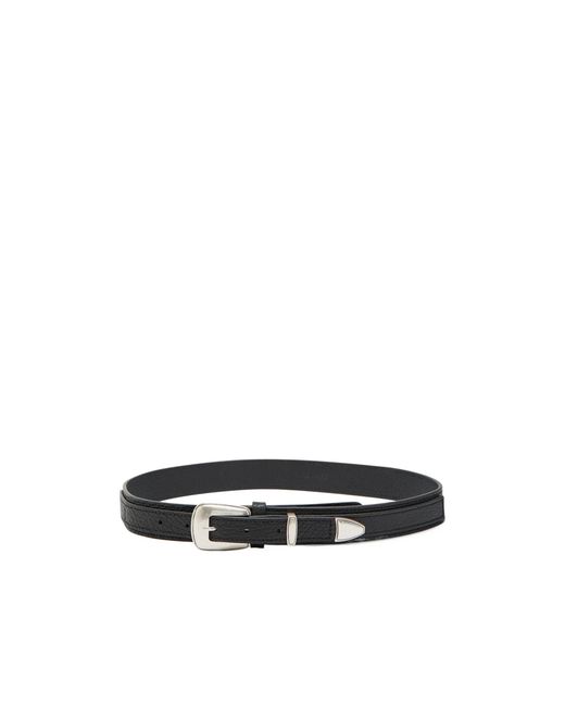 Lemaire White Western-Style Cowhide Belt