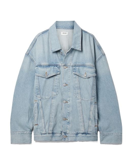 Agolde Blue Wayne Oversized Organic Denim Jacket