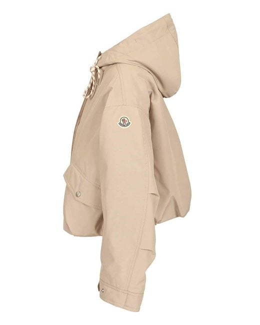 Moncler Natural Eucalyptus Hooded Short Jacket