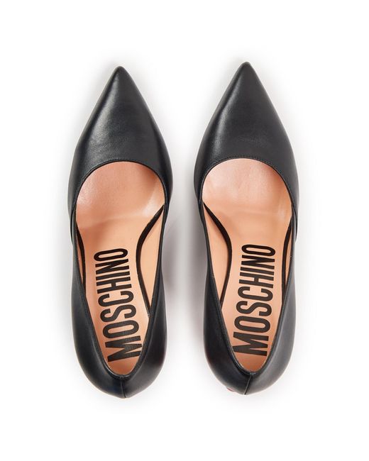 Moschino White Low-Cut Stiletto Heels