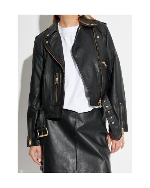 AllSaints Black Classic Biker Jacket