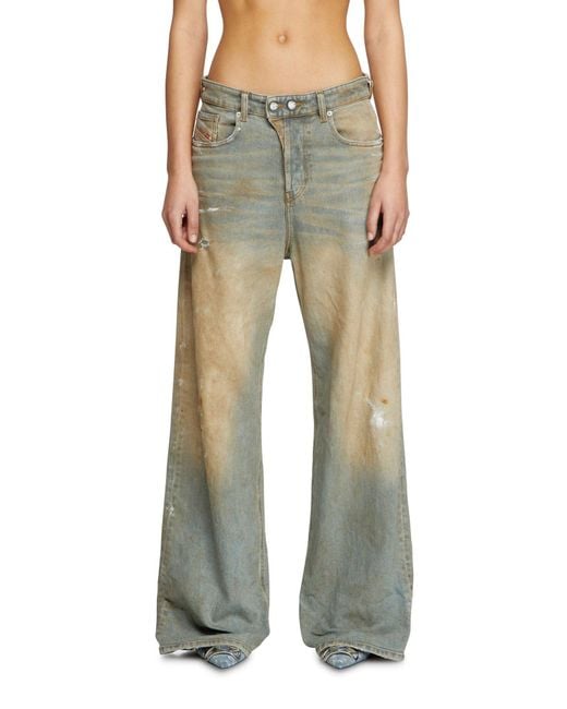 DIESEL White 1996 D-Sire 007Z4 Relaxed Jeans