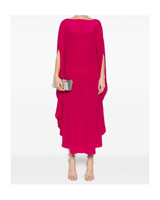 Gianluca Capannolo Pink Iris Ruffled Dress