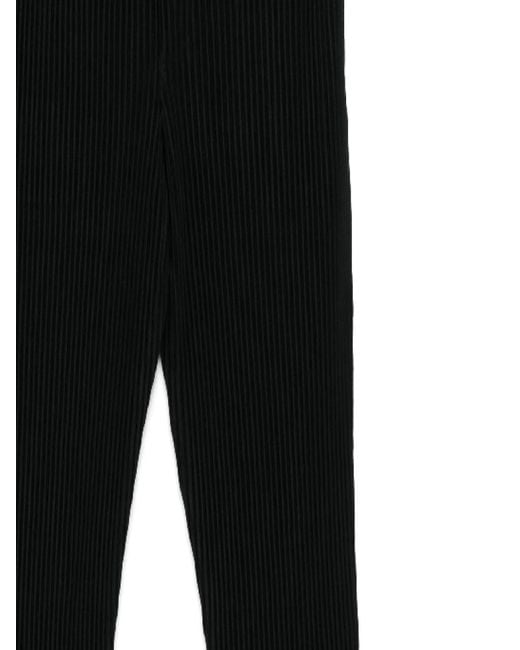 Homme Plissé Issey Miyake Black Homme Plissé Issey Miyake Pleated Tapered Trousers for men