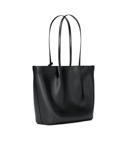 Michael Kors Black Carson Large Pebbled Leather Tote Bag