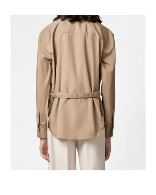 Tod's Natural Long-Sleeve Buttoned Shirt