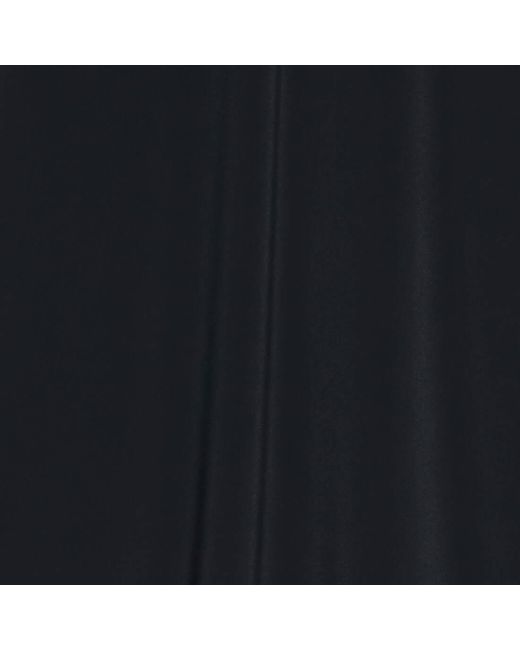 Balenciaga Black Crewneck Pleated Long-Sleeved Dress