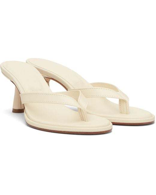 Aeyde Natural Daphne High-Heeled Sandals