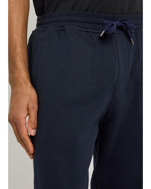 Brunello Cucinelli Blue Cotton Blend Casual Pants for men