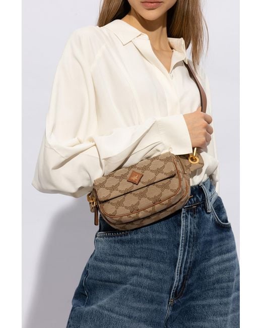 MCM Brown Emblem Pocket