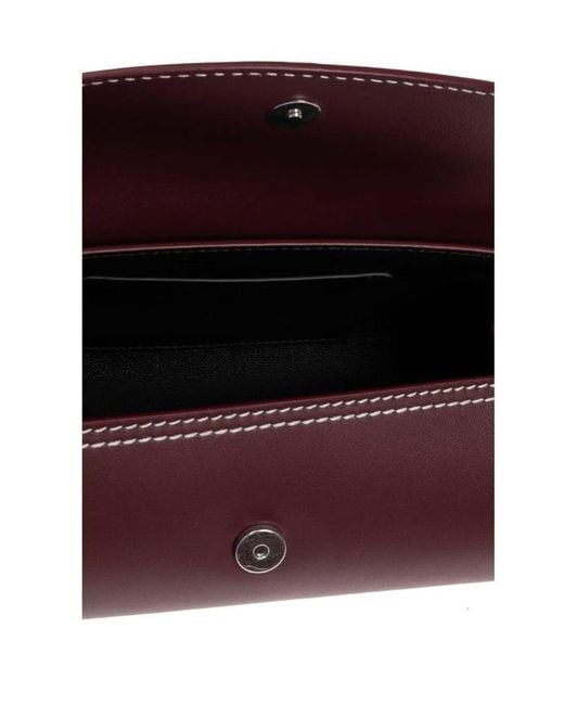Jil Sander Purple Cannolo Small Shoulder Bag