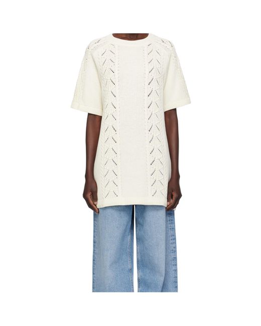 Loulou de Saison White Arman Knit Dress