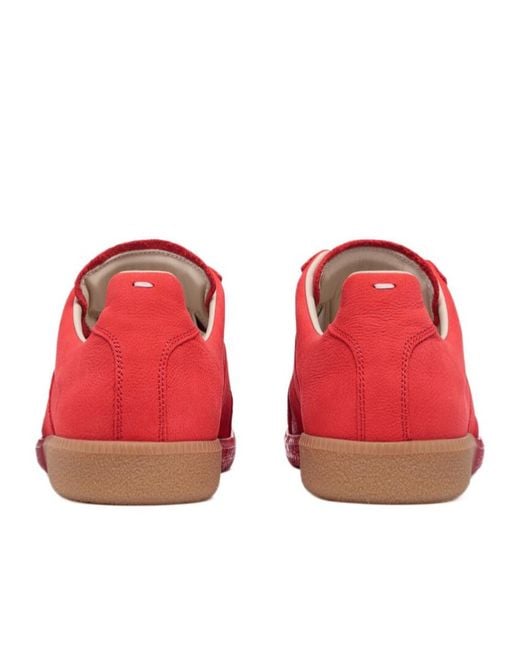 Maison Margiela Red Replica Low-Top Sneakers for men