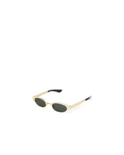 McQueen White Eyewear Oval Frame Sunglasses