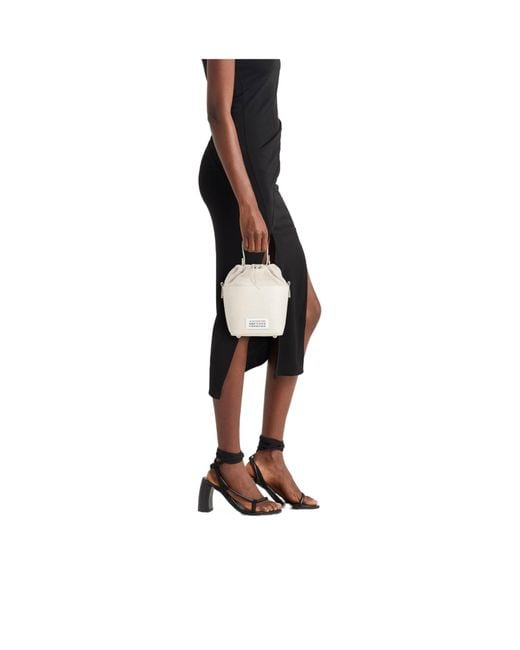 Maison Margiela White Versatile Mini Bucket Bag