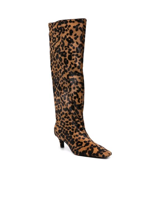 Totême  Brown Totême Print Boots