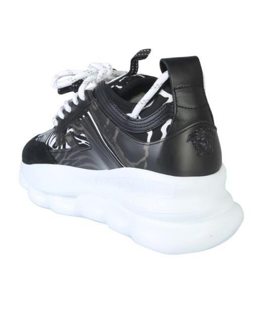 Versace Black Chain Reaction Shoes