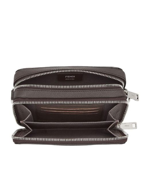 Fendi Brown And Leather Bag for men