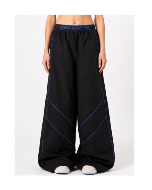 Off-White c/o Virgil Abloh Black Logoband Nylon Pants