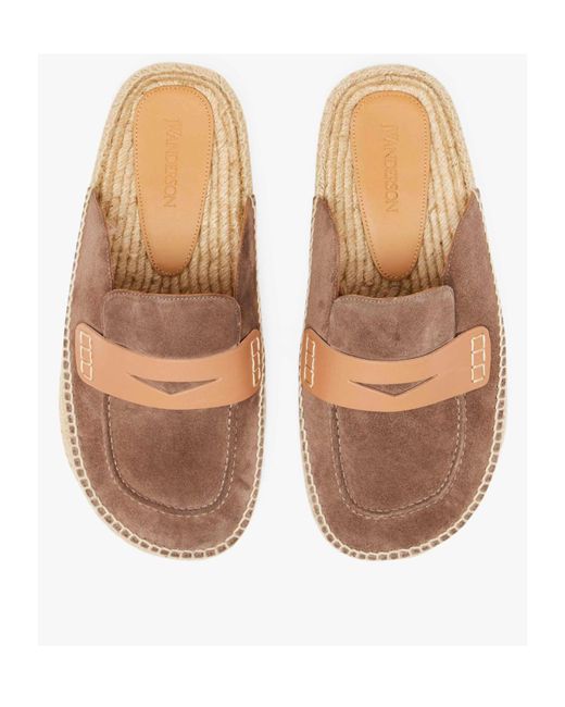 J.W. Anderson Brown Round Head Muller Shoes
