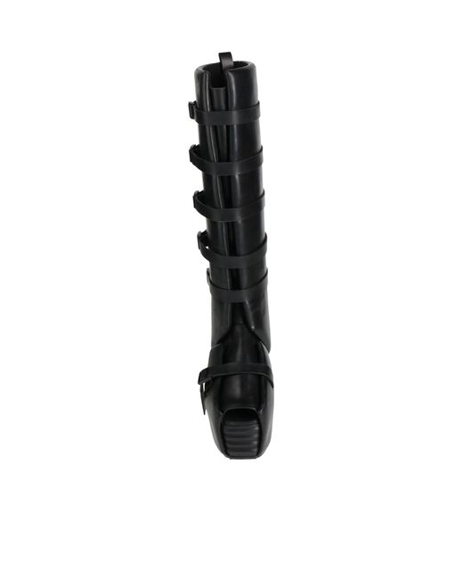 Rick Owens Black Plain Colour Boots