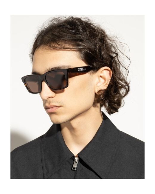Balenciaga Pink Eyewear Rectangle Frame Sunglasses for men