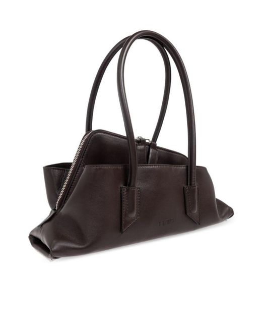 The Attico Black The La Passeggiata Small Top Handle Tote Bag