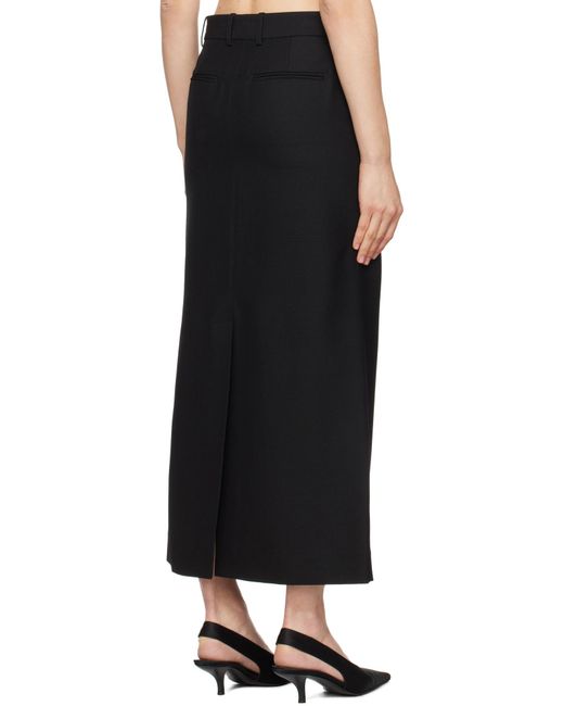 Totême Black Totême Low-Waisted Pencil Skirt
