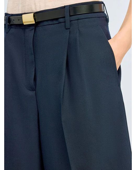 Semicouture Black Straight-Leg Shorts
