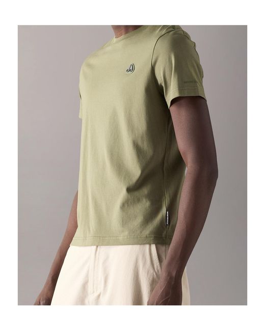 Moose Knuckles Green Short-Sleeved T-Shirt for men