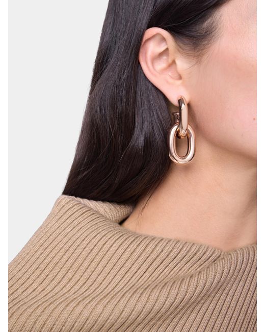 Rabanne Pink Rabanne Double Xl Link Earrings