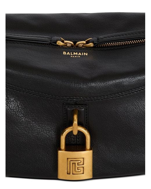 Balmain Black Pulse Shoulder Bag for men
