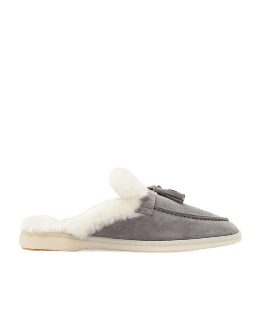Scarosso Multicolor Lucrezia Shearling Slip-On Mules