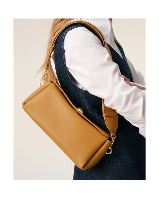 AMI Metallic Mini Carrousel Leather Shoulder Bag for men